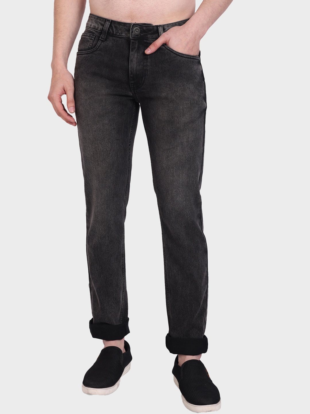 

Harvard Men Black Micheal Slim Fit Heavy Fade Jeans