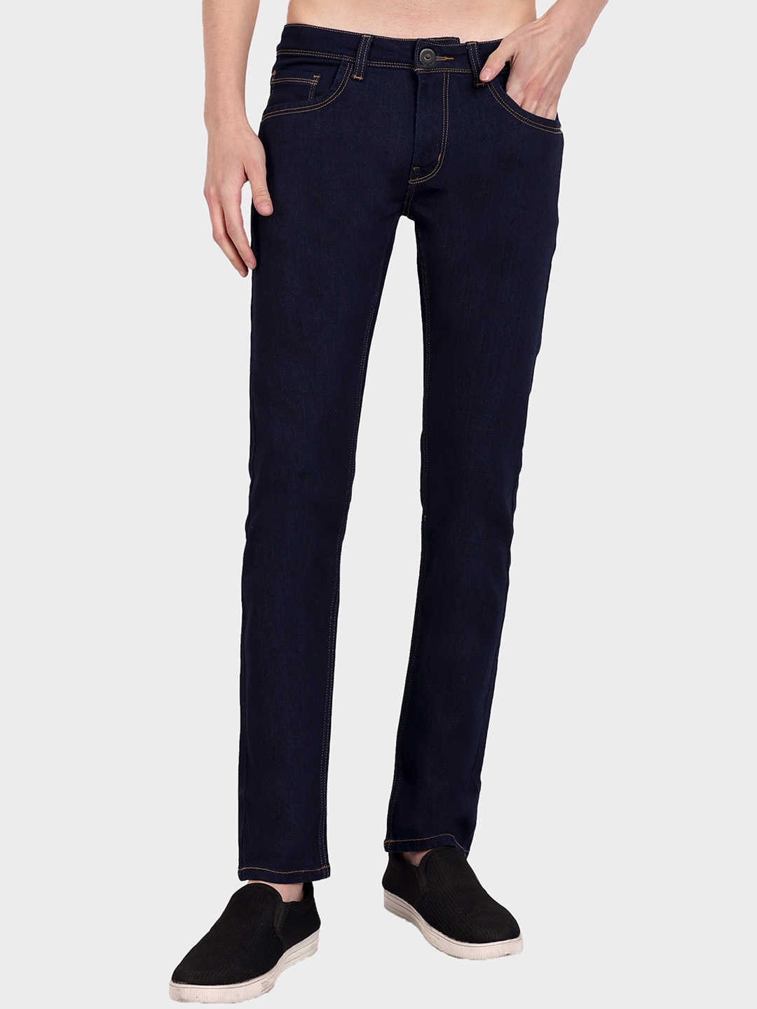 

Harvard Men Navy Blue Micheal Slim Fit Mid-Rise Stretchable Jeans