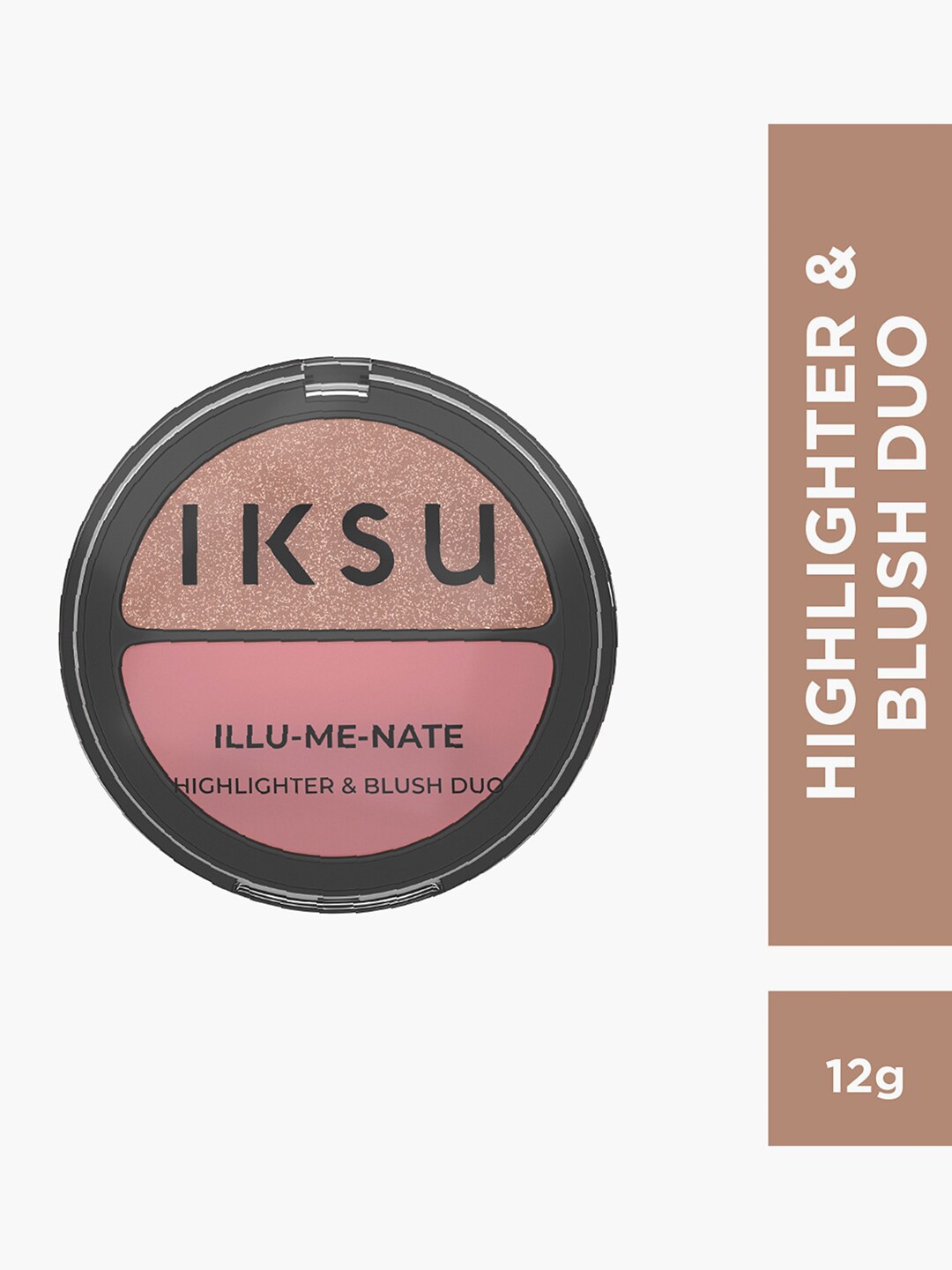 

IKSU by Lifestyle Illu-Me-Nate Highlighter & Blush Duo 12g- HB1, Pink