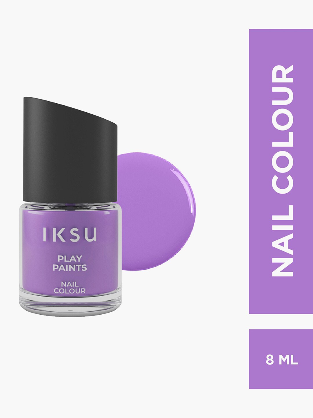 

Iksu by Lifestyle Play Paints Quick-Drying Nail Polish 8ml - Slumber Party, Violet