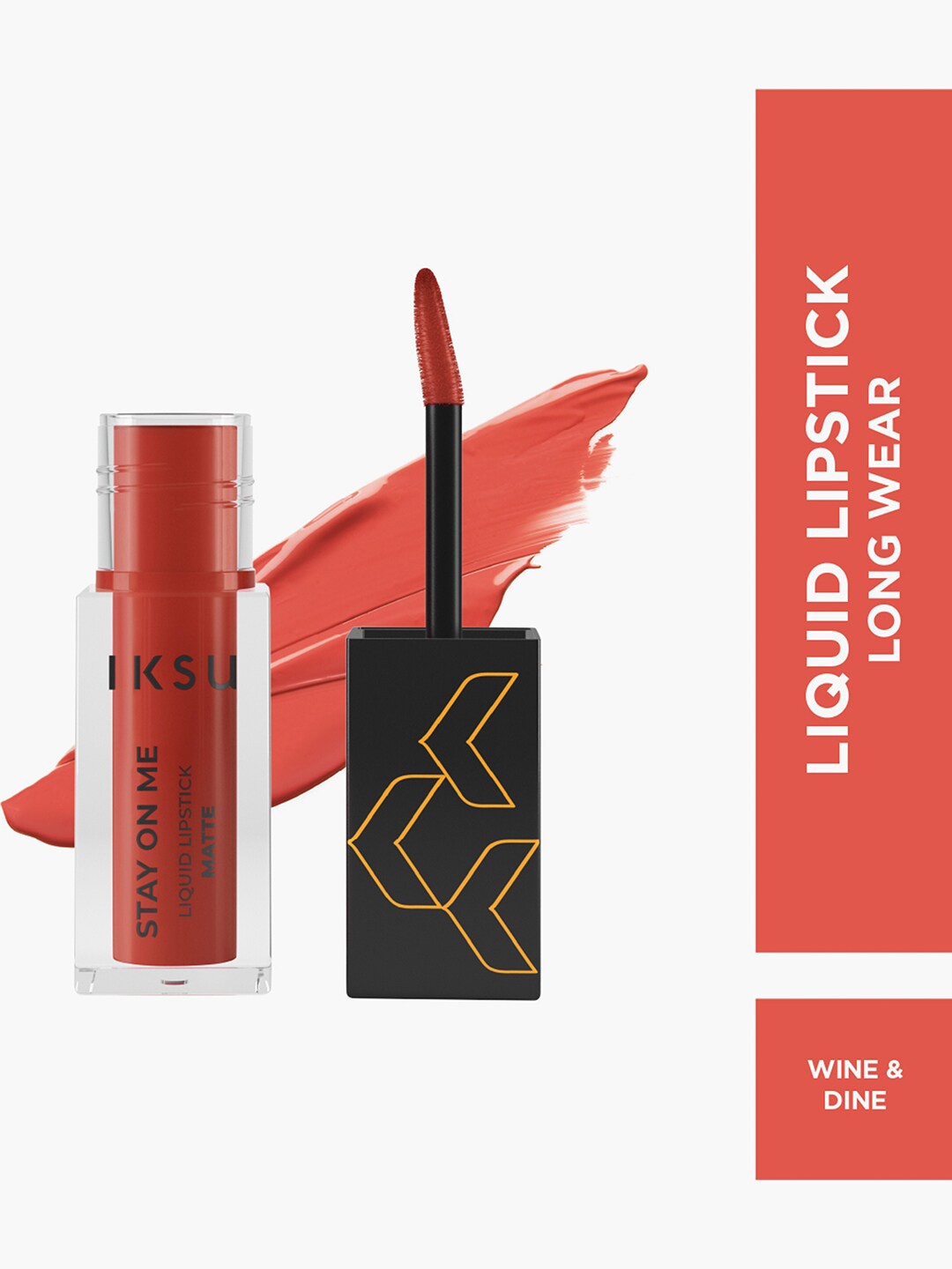 

IKSU by Lifestyle Stay On Me Matte Liquid Lipstick 4.2ml -Wine And Dine, Red
