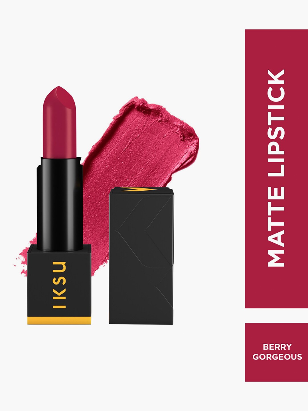 

IKSU by Lifestyle Matte In Love Tansfer-Proof Matte Lipstick 4.2 g- Berry Gorgeous, Pink