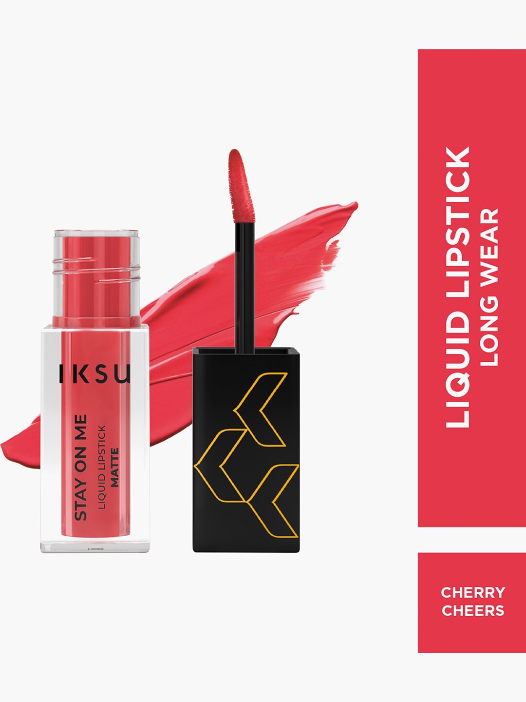 

IKSU by Lifestyle Stay On Me Matte Liquid Lipstick 4.2ml -Cherry Cheers, Red