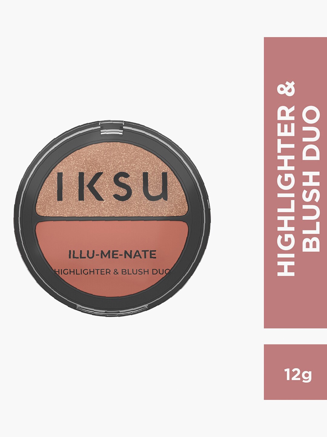 

IKSU by Lifestyle Illu-Me-Nate Highlighter & Blush Duo 12g- HB3, Pink