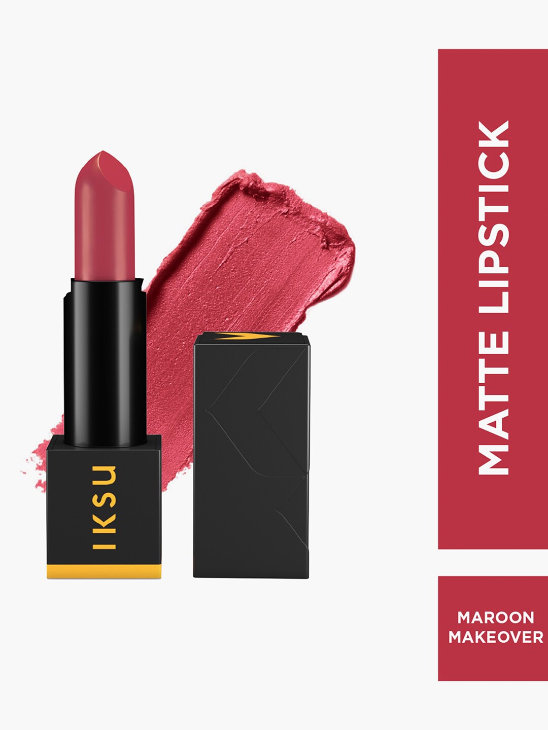 

Iksu by Lifestyle Matte In Love Tansfer-Proof Matte Lipstick 4.2 g- Maroon Makeover, Pink