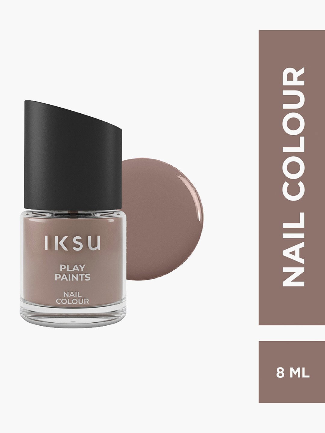 

IKSU by Lifestyle Play Paints Nail Colour-8 ml-Peru-Brown