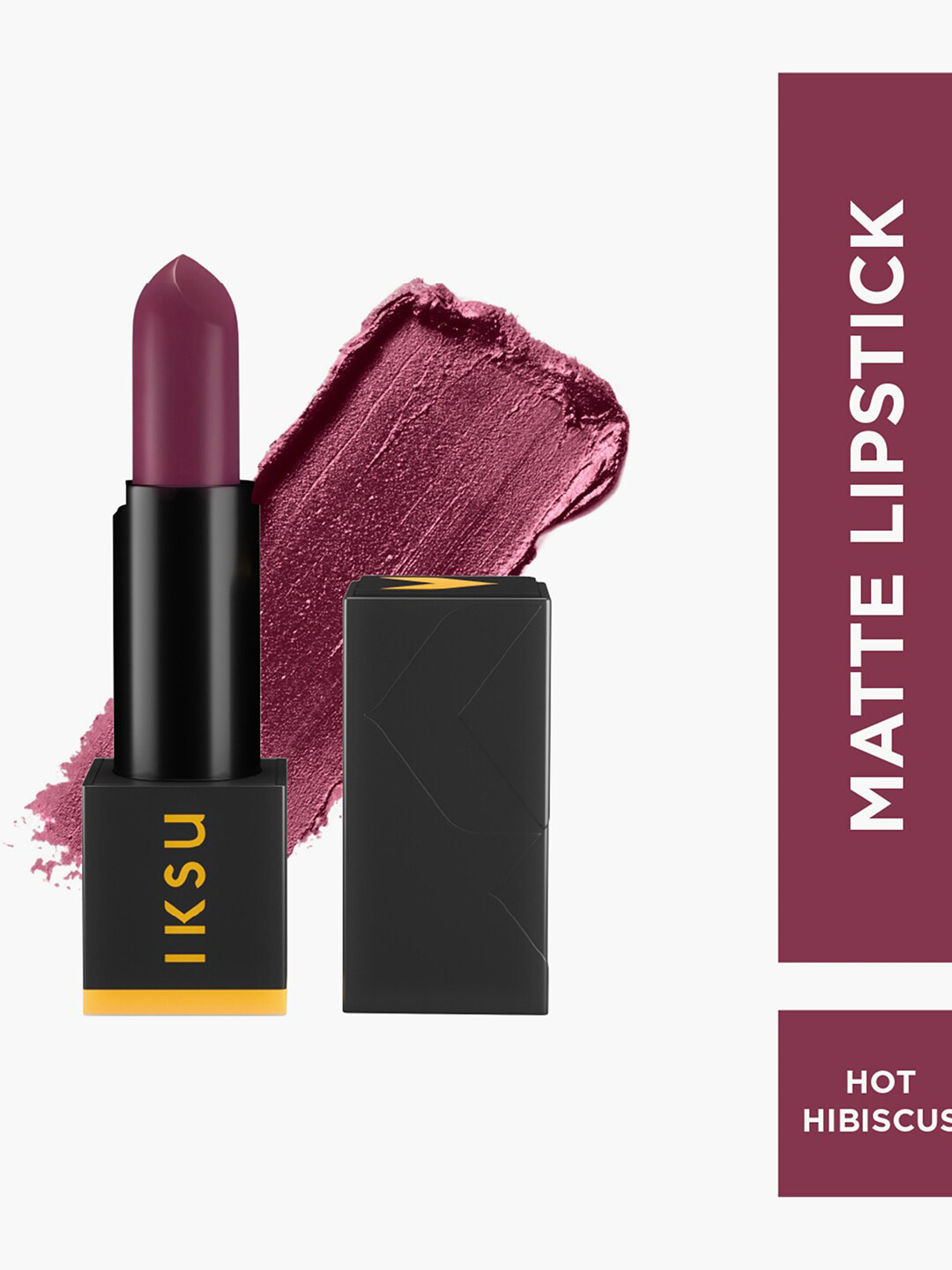 

IKSU by Lifestyle Matte In Love Long Lasting Lipstick- 4.2g -Hot Hibiscus, Purple