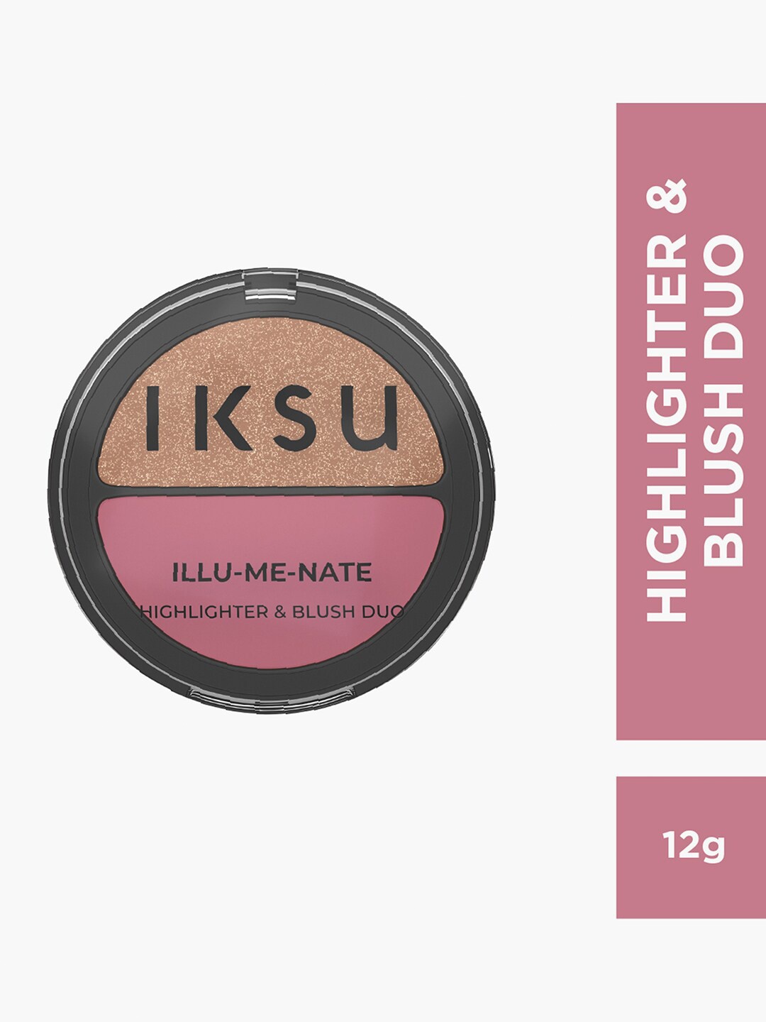 

IKSU by Lifestyle Illu-Me-Nate Highlighter & Blush Duo 12g- HB4, Pink