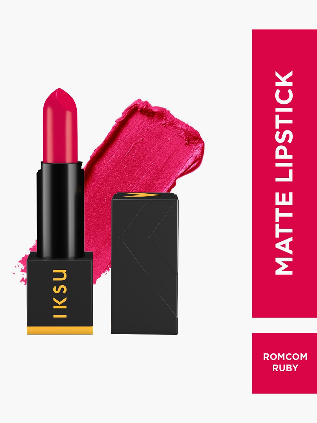 

IKSU by Lifestyle Matte In Love Matte Lipstick 4.2 g - Romcom Ruby, Pink