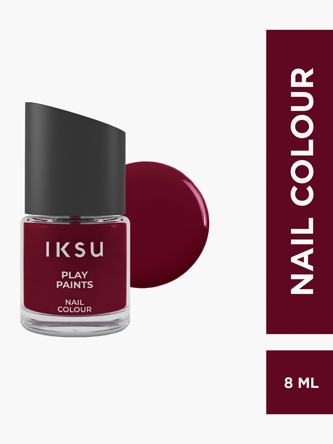 

IKSU by Lifestyle Play Paints Nail Colour 8 ml - Maroon Macaron
