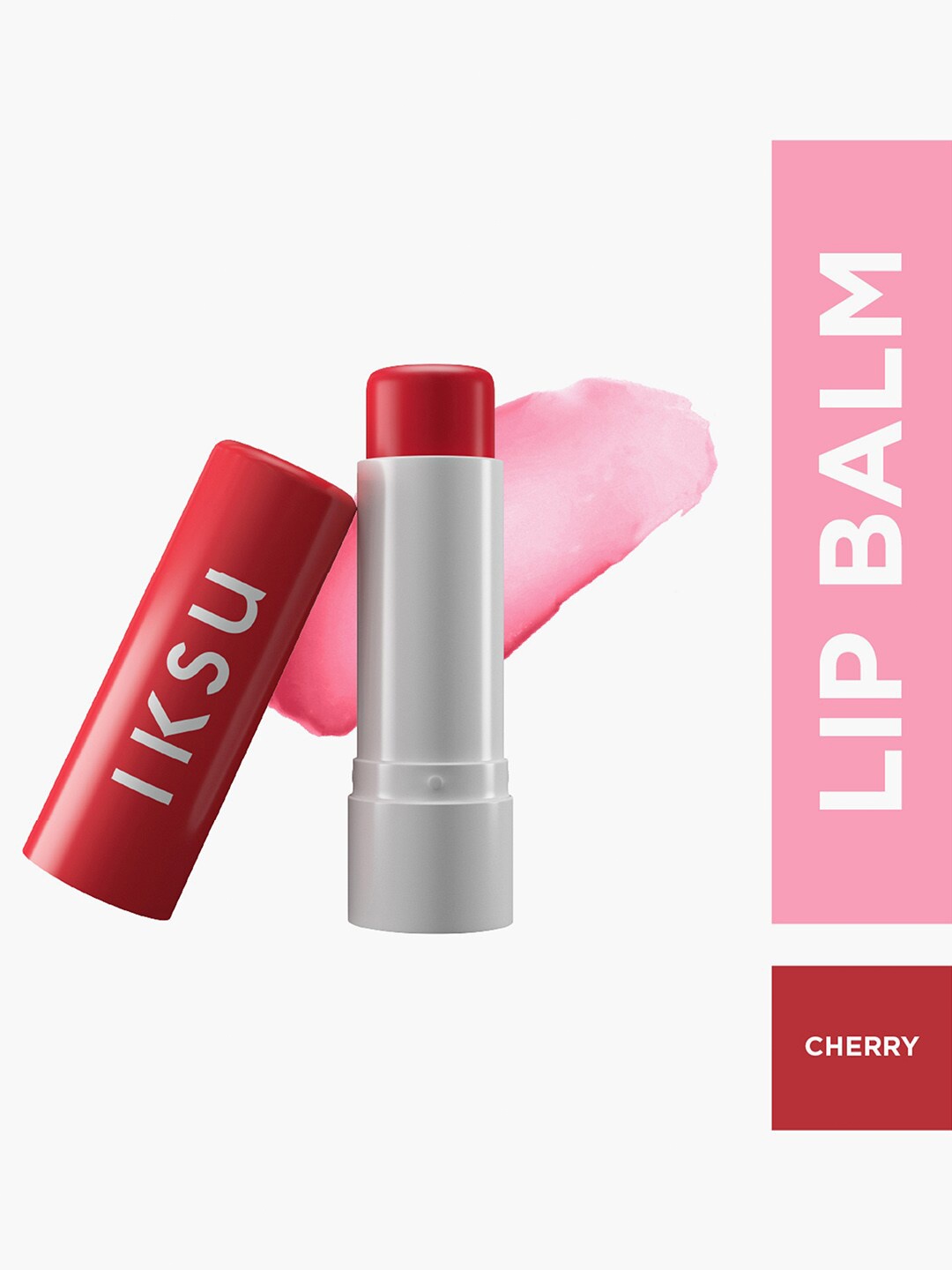 

Iksu by Lifestyle Juicy Gossip Lip Balm 4.5 g -Chatty Cherry, Red