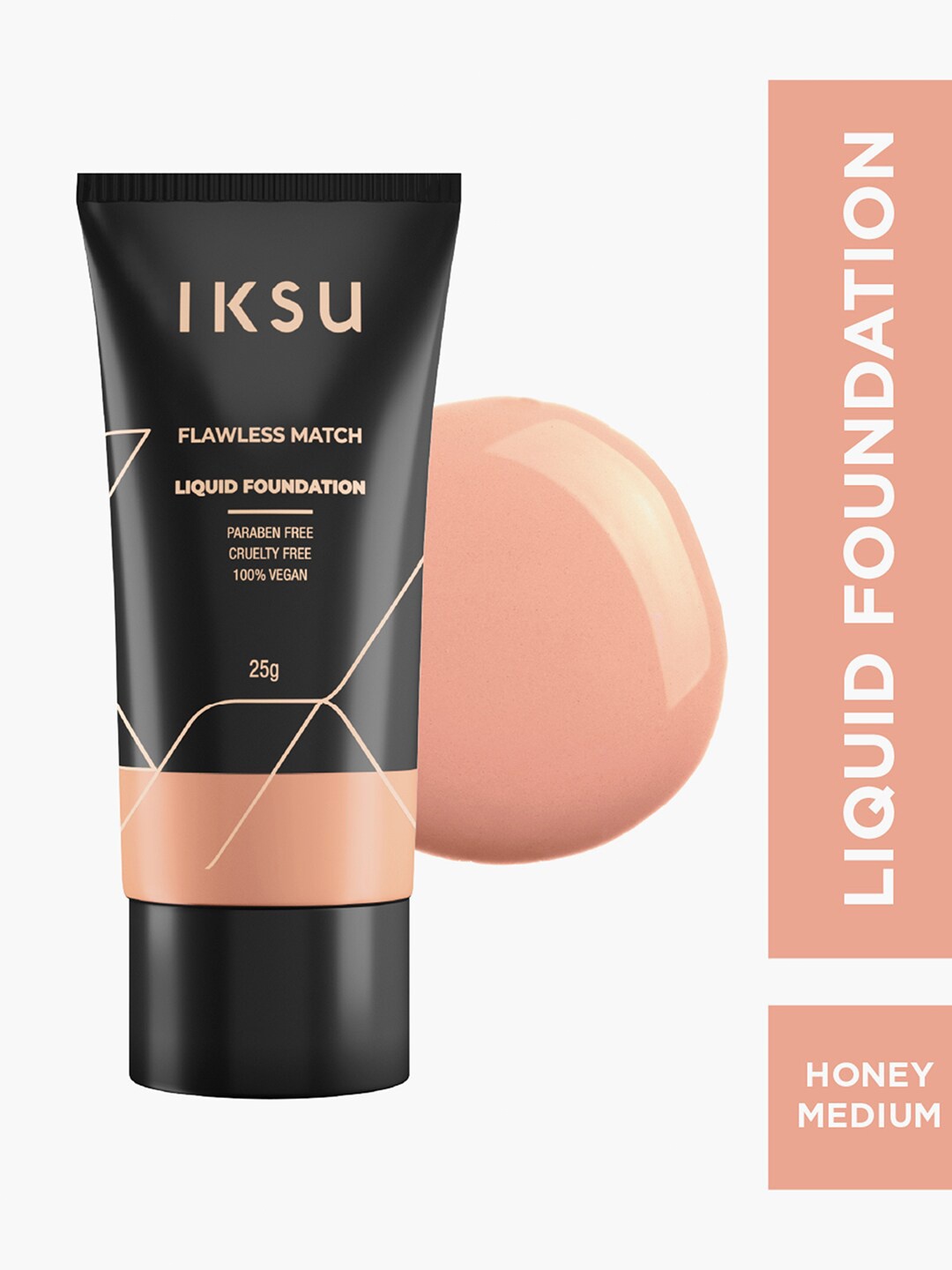 

Iksu by Lifestyle Flawless Match Liquid Foundation 25g - Honey Medium, Beige