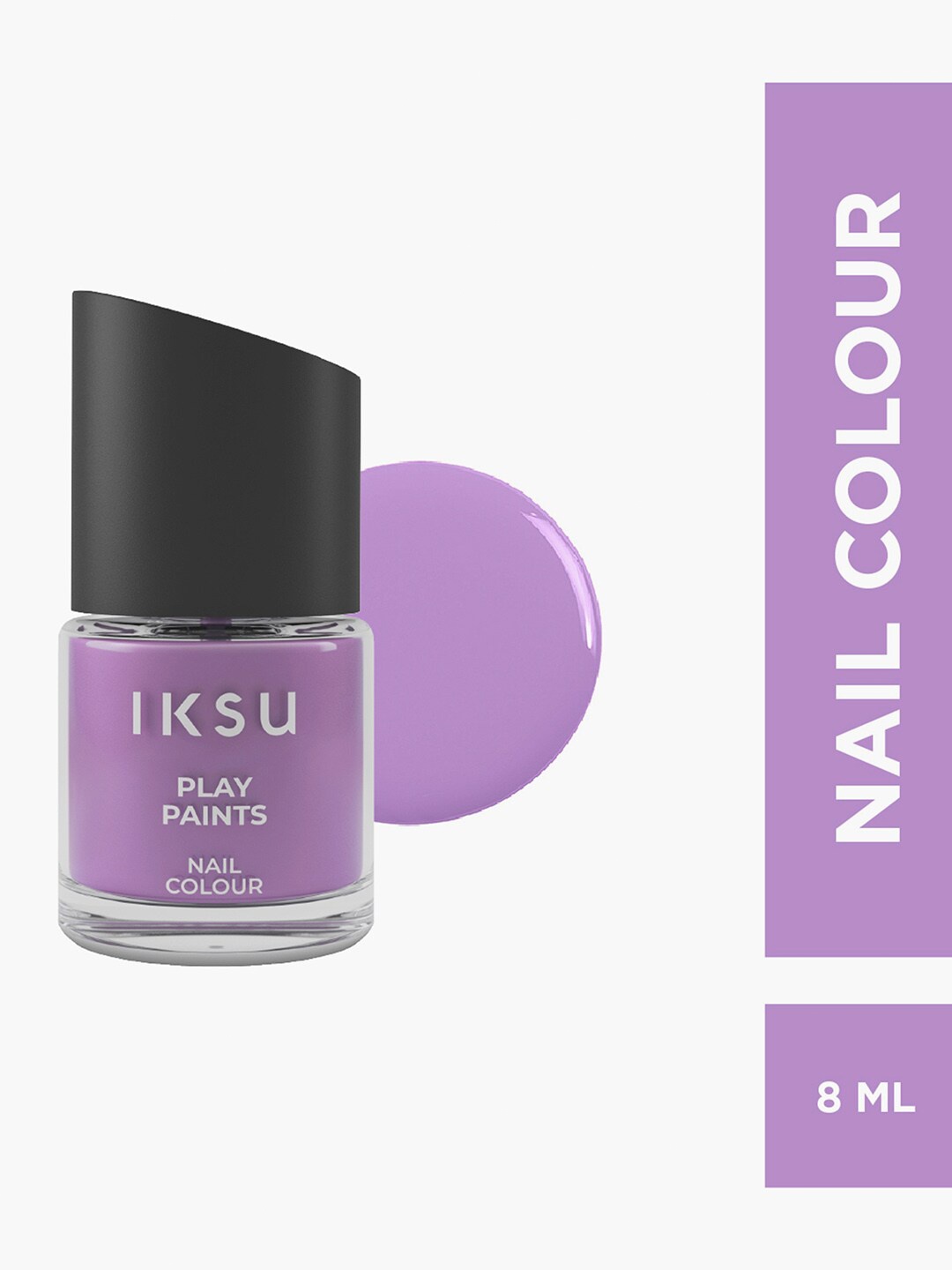 

IKSU by Lifestyle Play Paints Long Lasting Nail Color - 8ml -Mulberry, Violet