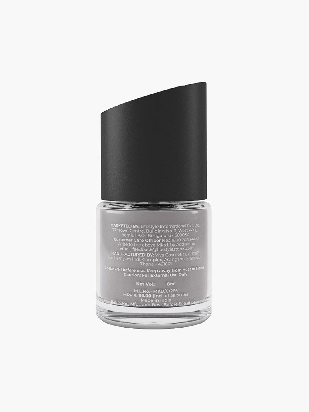 

IKSU by Lifestyle Play Paints Quick-Drying Nail Polish 8ml - Trend Setter, Grey