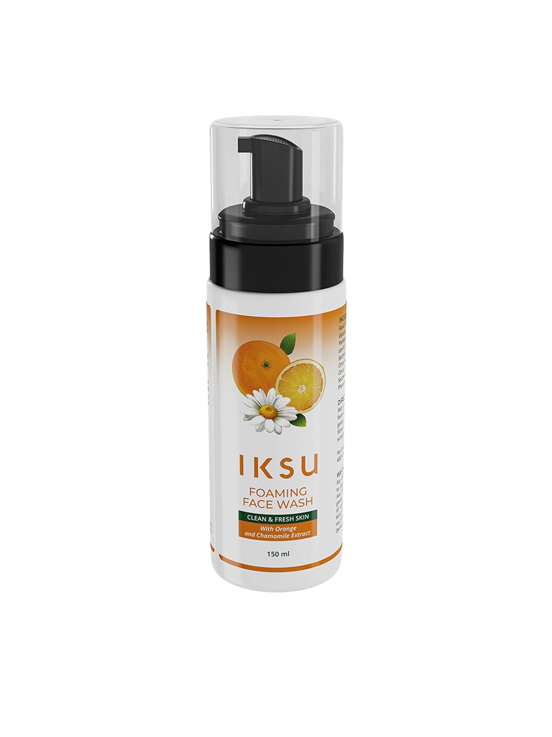 

IKSU by Lifestyle Foam Face Wash with Orange & Chamomile Extract - 150 ml, White