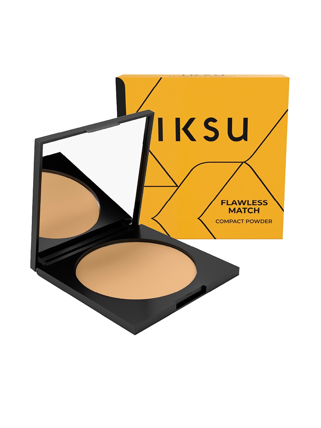 

IKSU by Lifestyle Flawless Match Soft Matte Compact Powder with Hyaluron 9g - Honey Medium, Beige