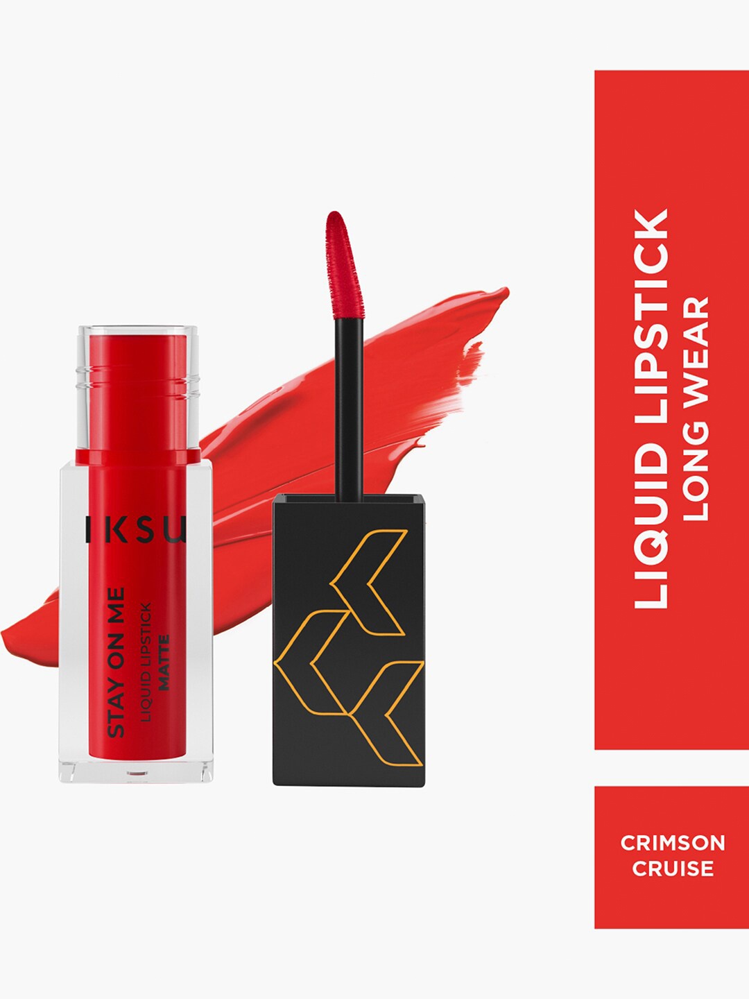 

IKSU by Lifestyle Stay On Me Matte Liquid Lipstick 4.2ml - Crimson Cruise, Red