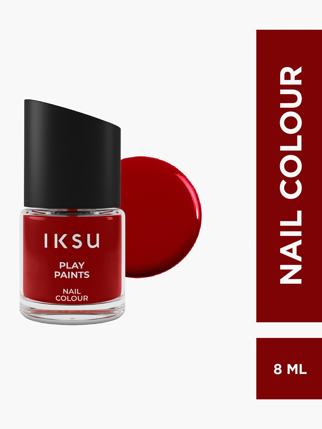 

IKSU by Lifestyle Play Paints Quick-Drying Nail Polish 8ml - Chilli, Red