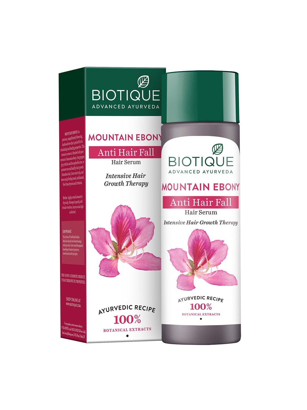 

Biotique Mountain Ebony Anti-Hair Fall Hair Serum - Intensive Hair Growth Therapy - 120ml, White
