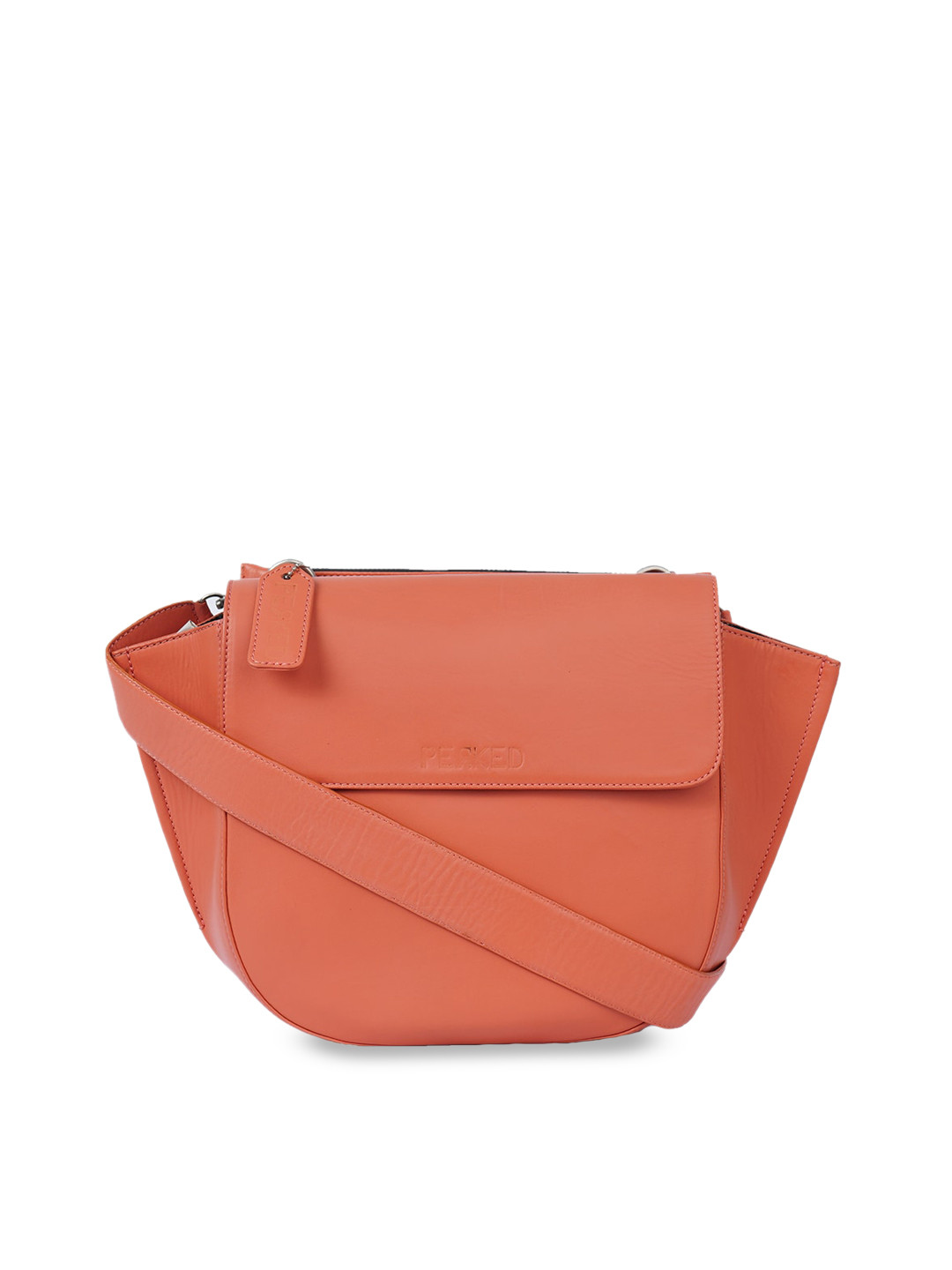 

PERKED Half Moon Sling Bag, Coral