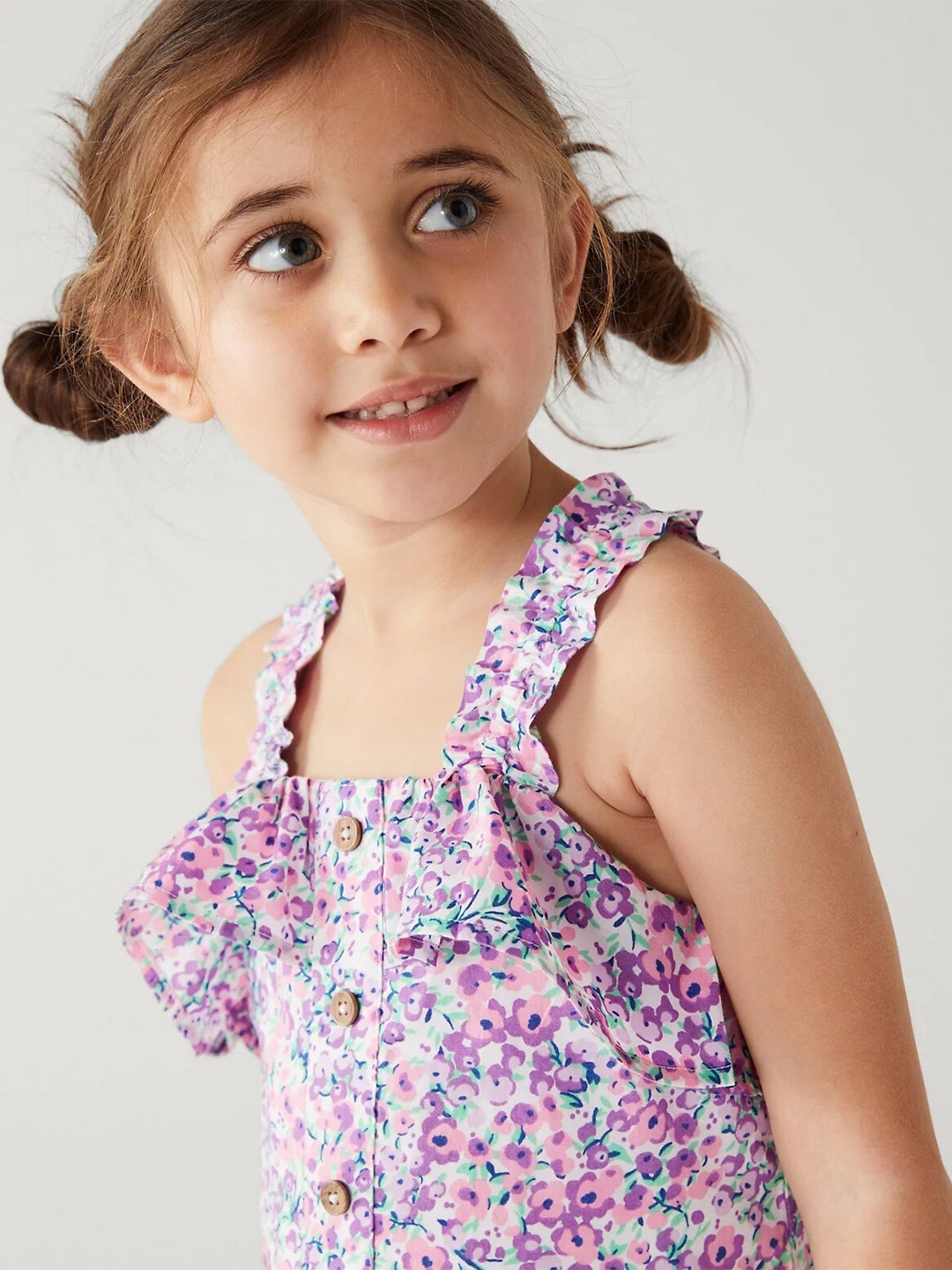 

Marks & Spencer Girls Floral Print Cotton Top, Multi