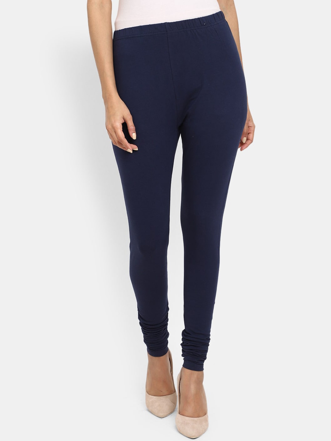 

V-Mart Women Churidar-Length Leggings, Blue