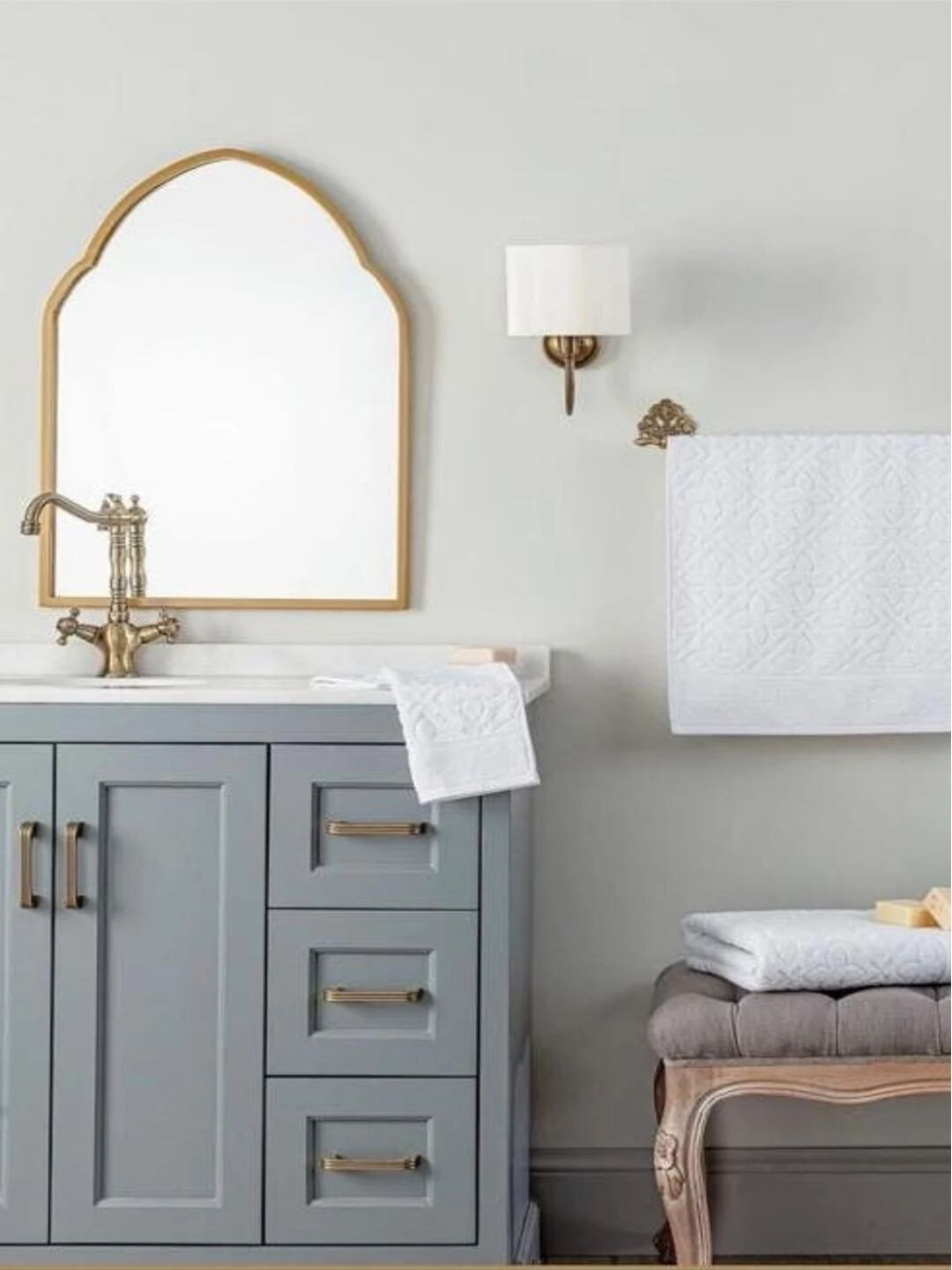 

THE HANDMADE FLAIR Silver-Toned Decorative MDF Wall Mirror