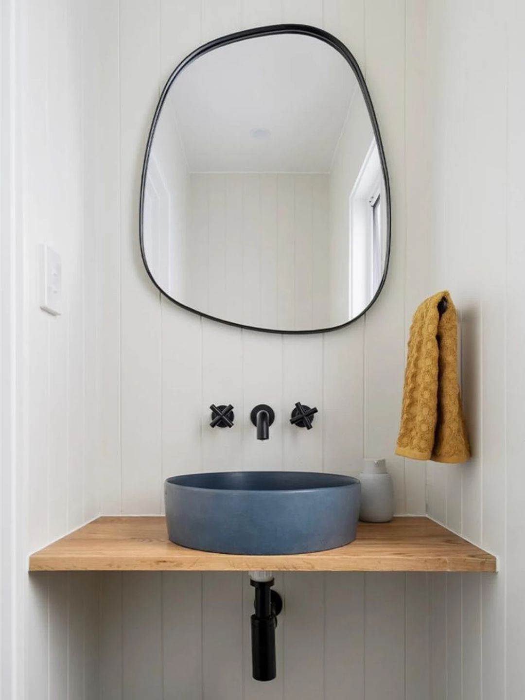 

THE HANDMADE FLAIR Silver-Toned Decorative MDF Wall Mirror