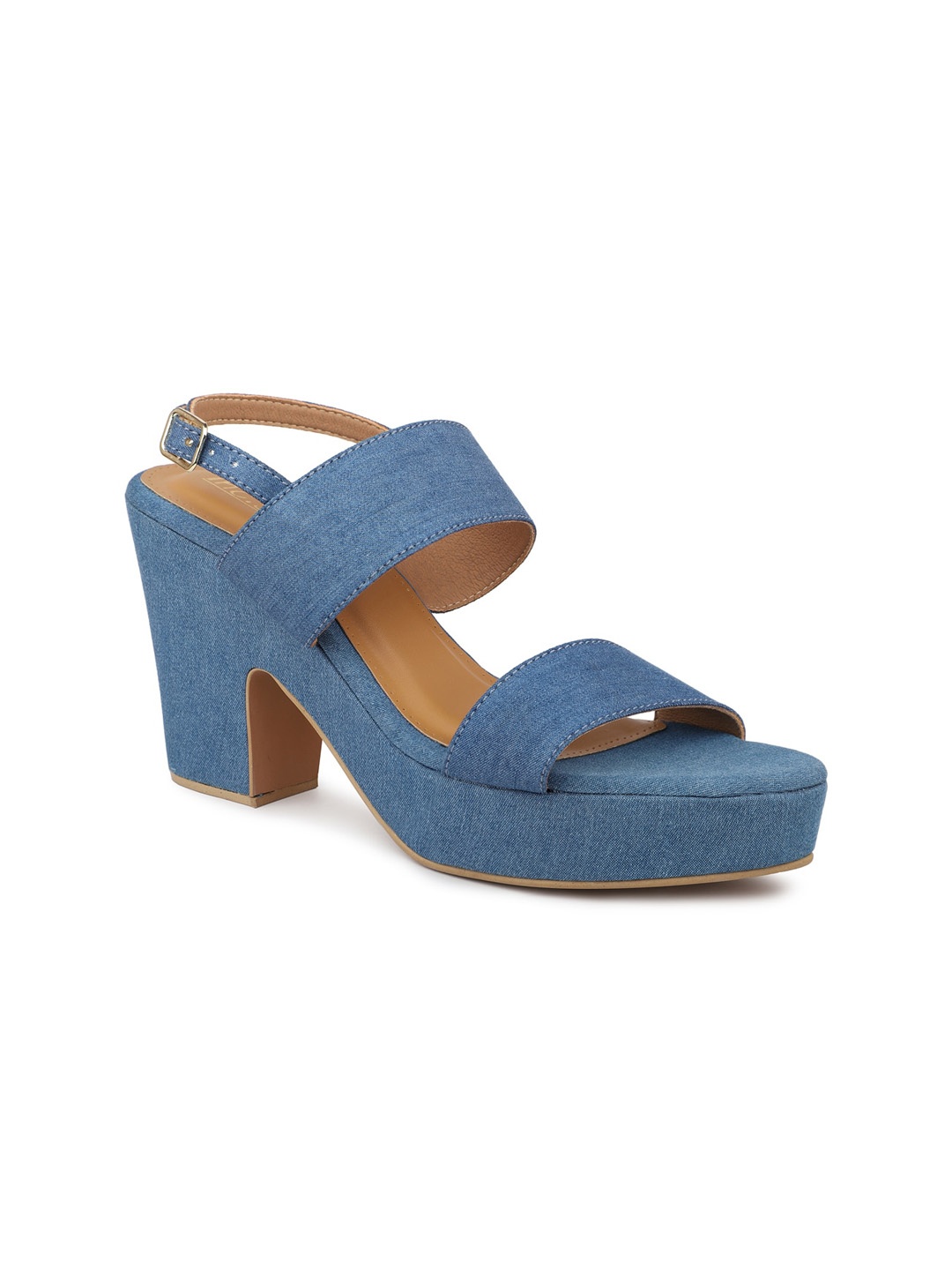 

Inc 5 Open Toe Platform Heels With Backstrap, Blue