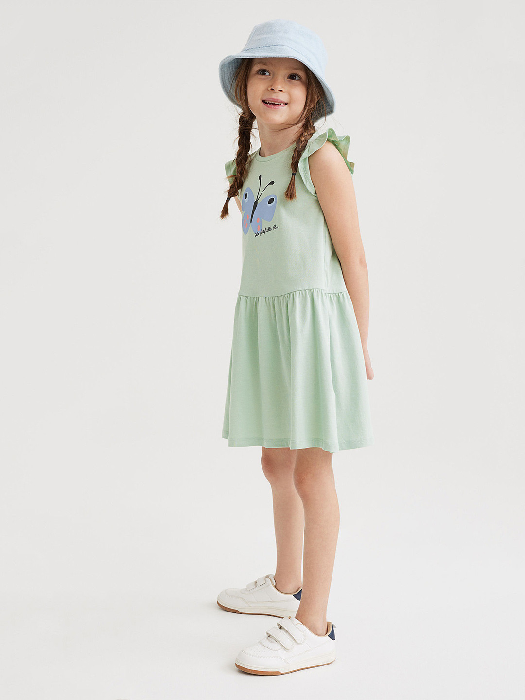 

H&M Infant Girls 3-Pack Pure Cotton Dresses, Beige