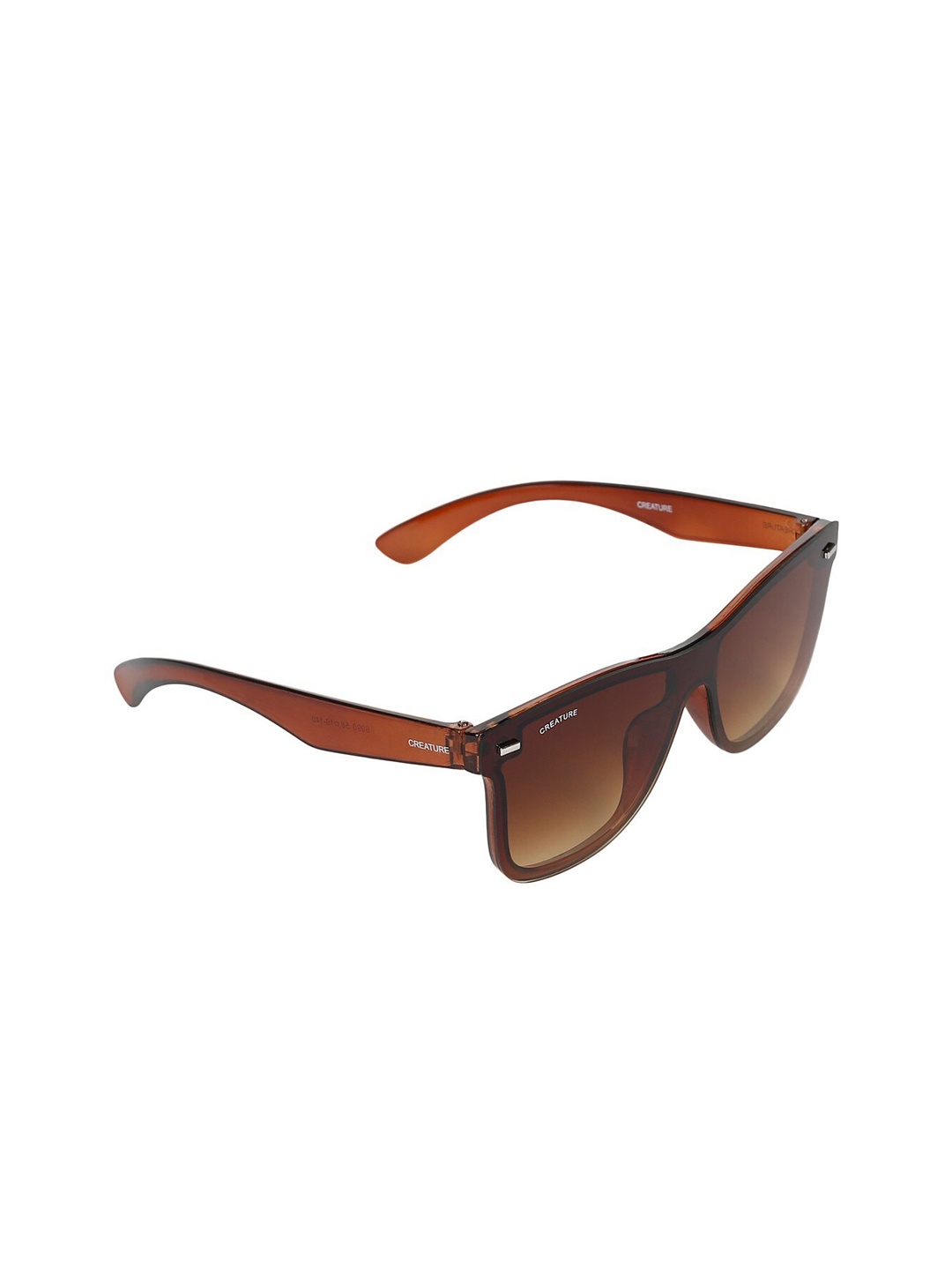

Creature Square Sunglasses with UV Protected Lens SUN-067-BRN, Brown