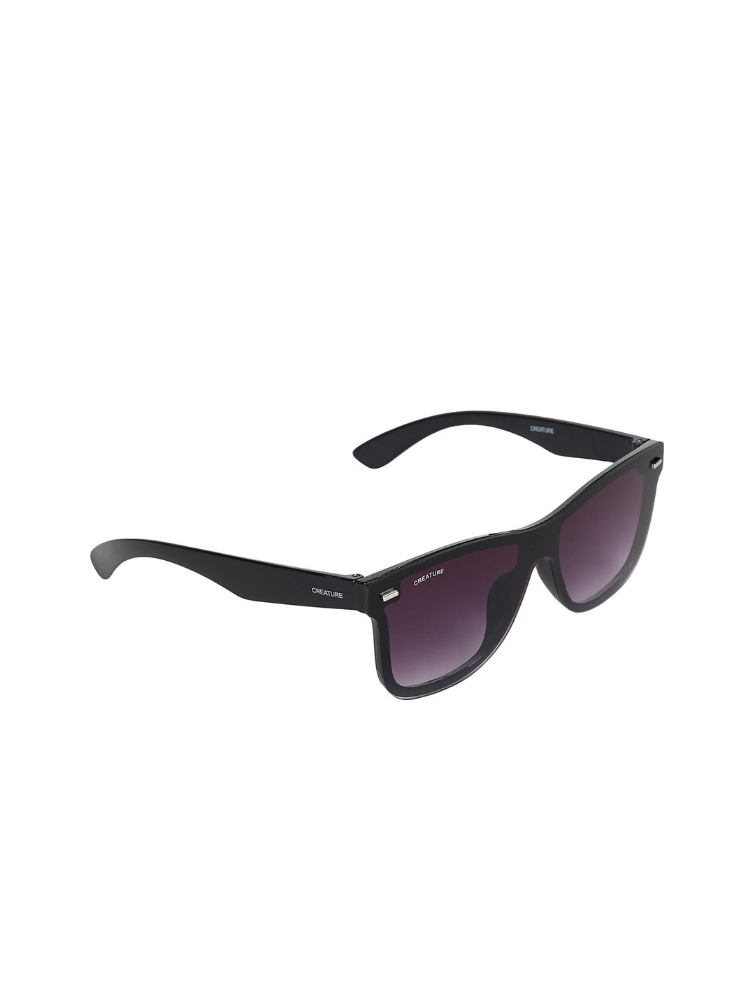 

Creature Square Sunglasses with UV Protected Lens SUN-067-BLK, Black