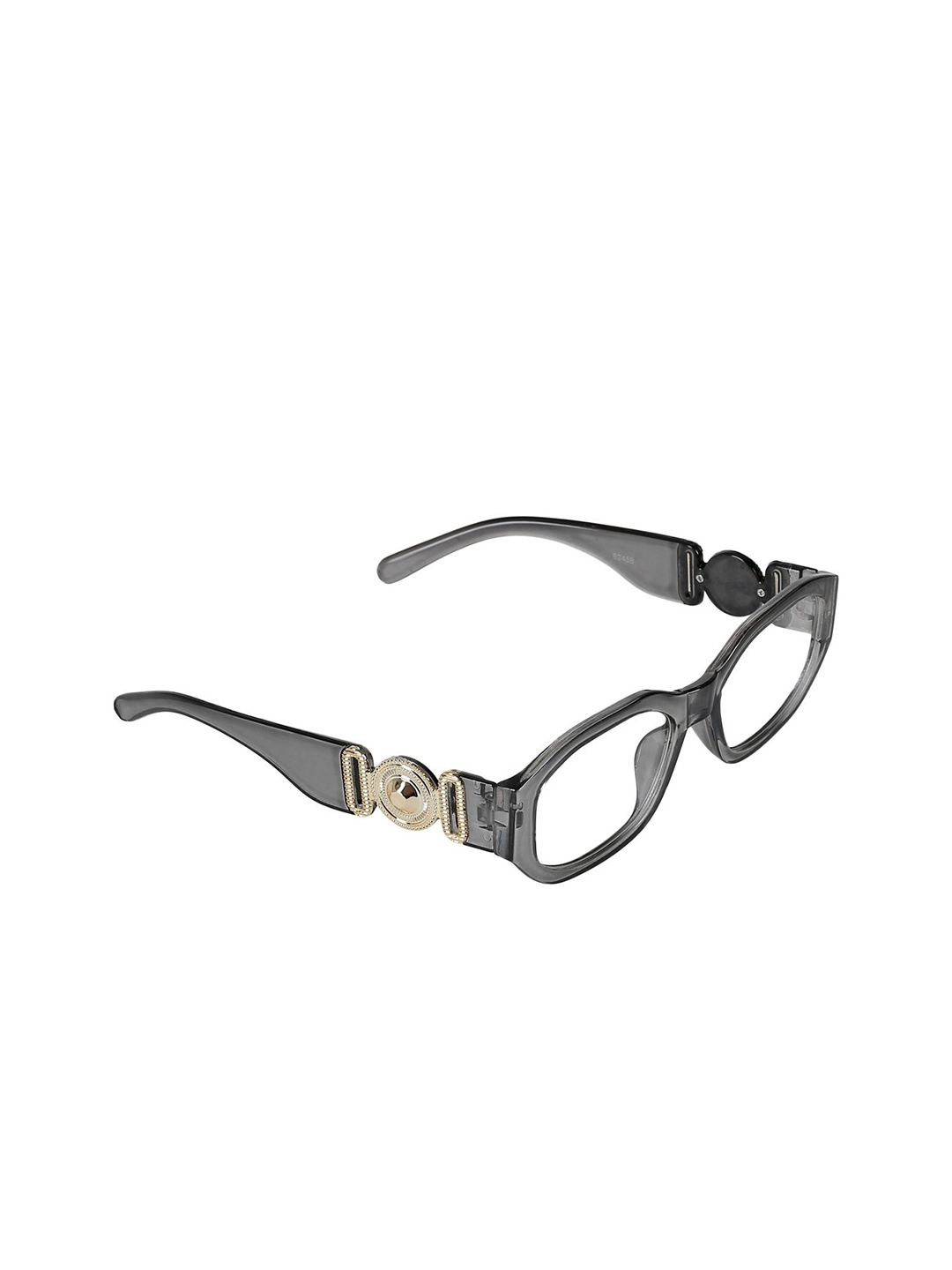 

Creature Rectangle Sunglasses with UV Protected Lens SUN-073-GRY, Transparent