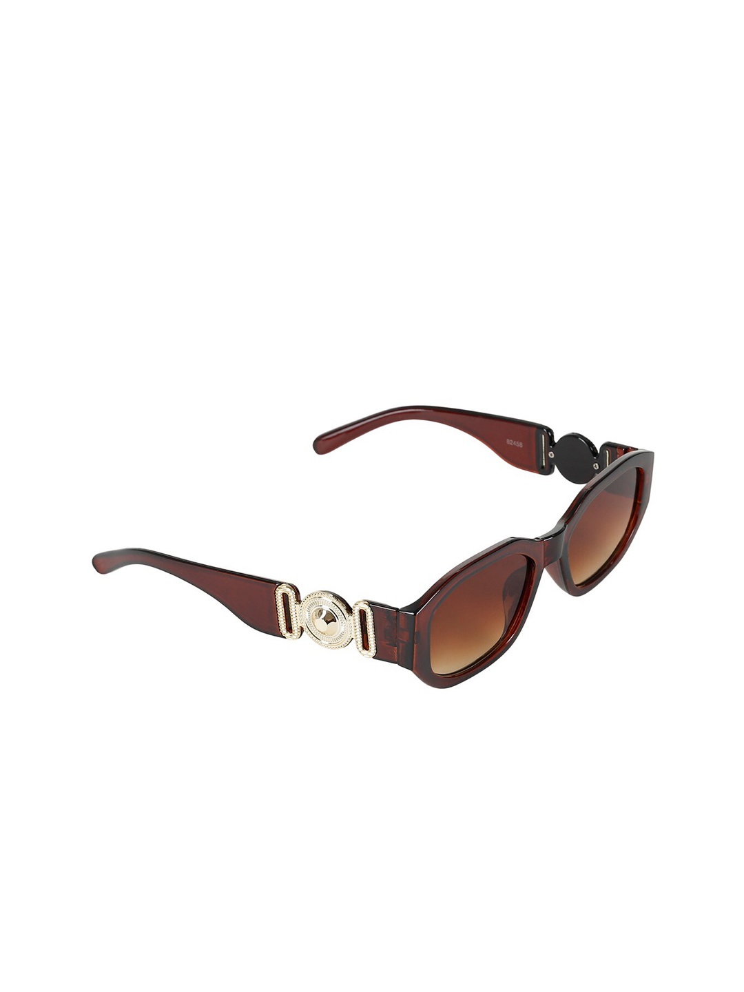 

Creature Rectangle Sunglasses with UV Protected Lens SUN-073-BRN, Brown