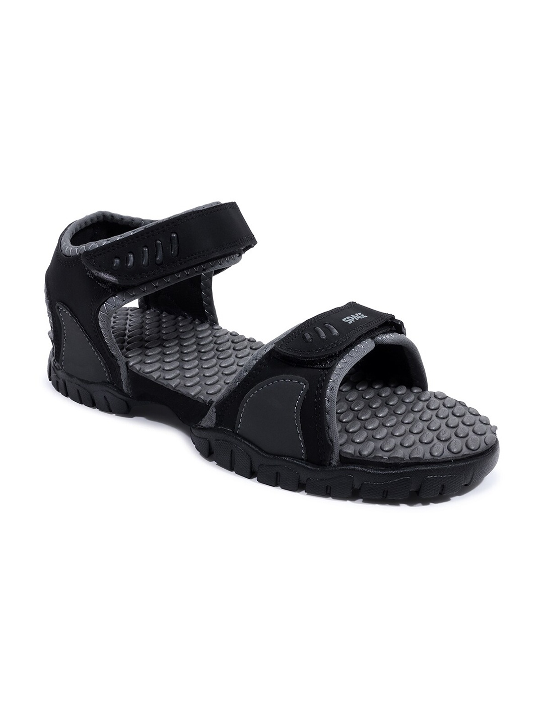 

Space Men Textured Comfort Sandals, Black