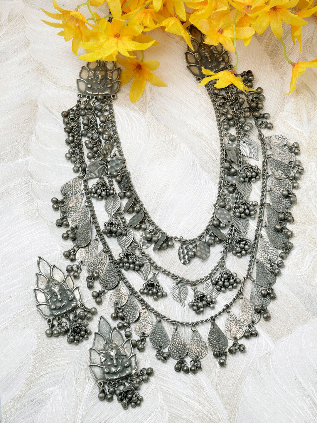 

Moedbuille Silver-Plated Layered Jewellery Set