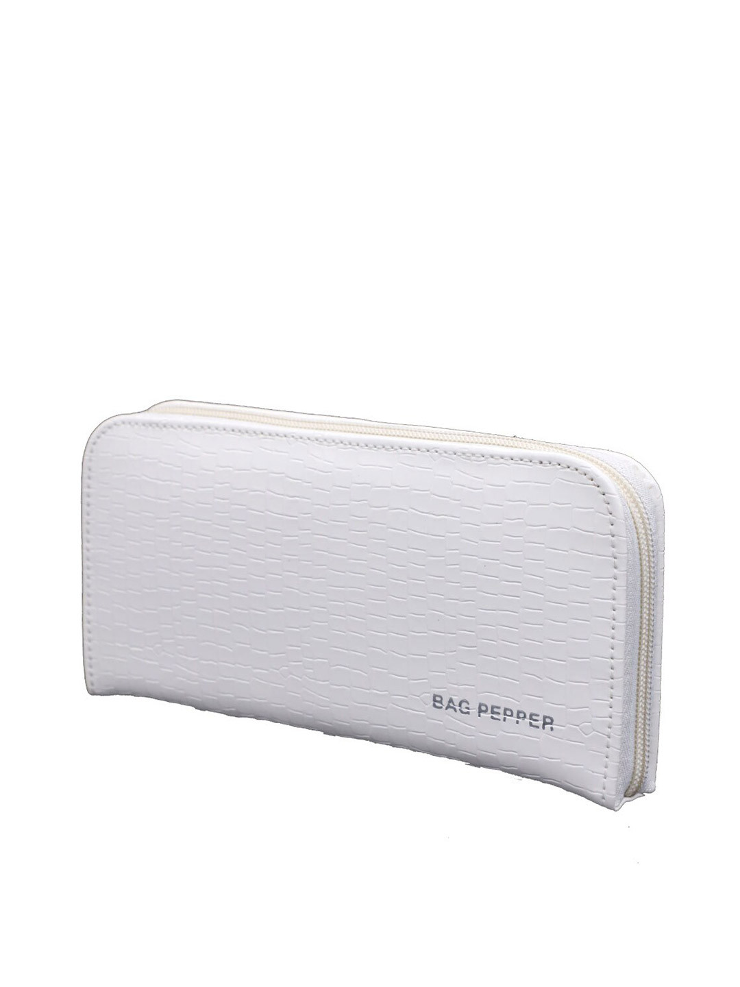 

Bag Pepper Women Croc Textured Zip Around Wallet, White