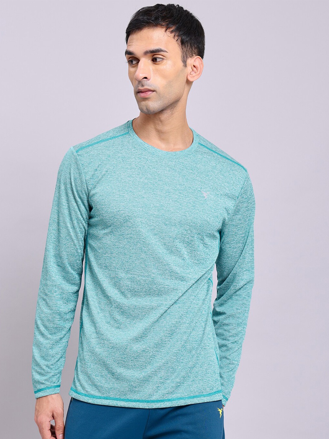 

Technosport Self Designed Round Neck Antimicrobial Slim Fit T-shirt, Teal