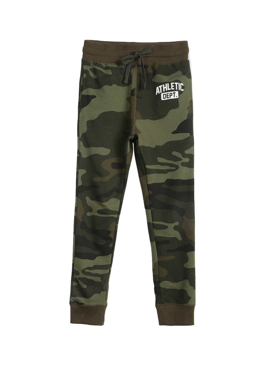 

Provogue Boys Camouflage Printed Joggers, Olive