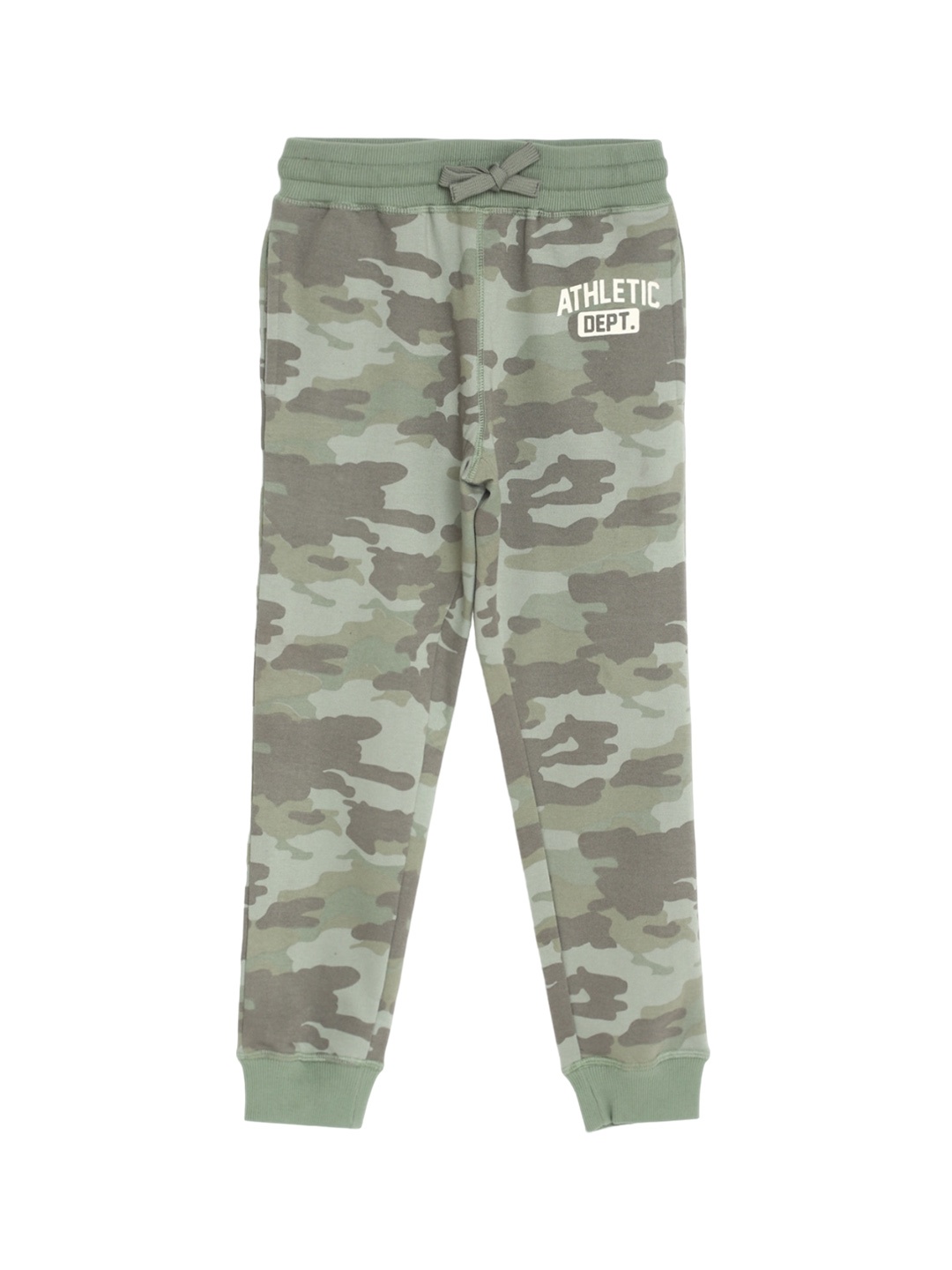 

Provogue Boys Camouflage Cotton Joggers, Green