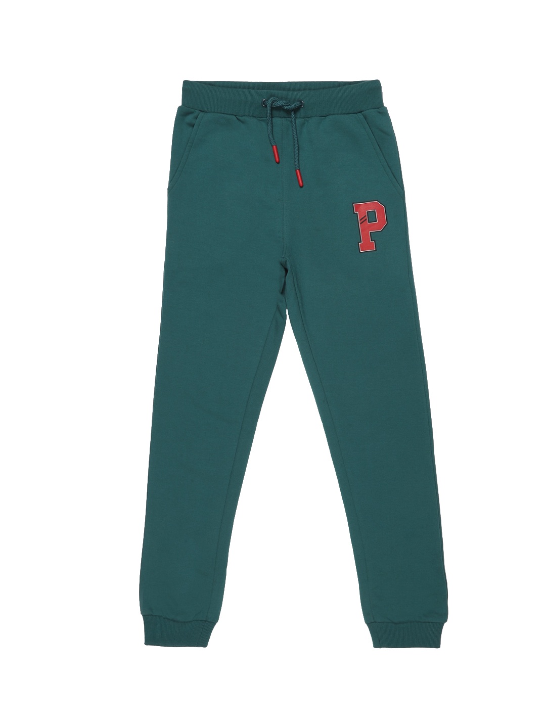 

Provogue Boys Typography Printed Joggers, Teal