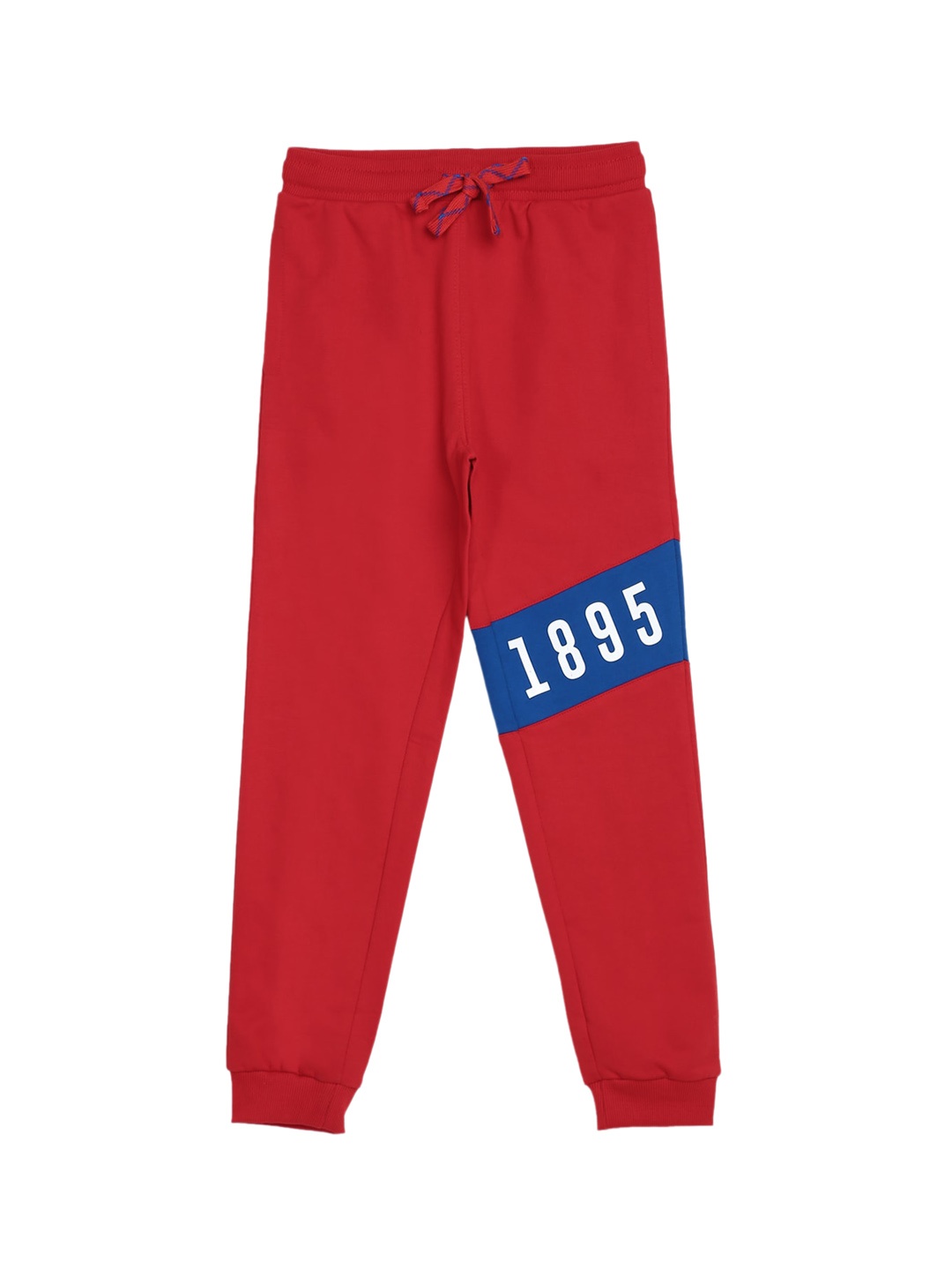 

Provogue Boys Typography Printed Joggers, Red