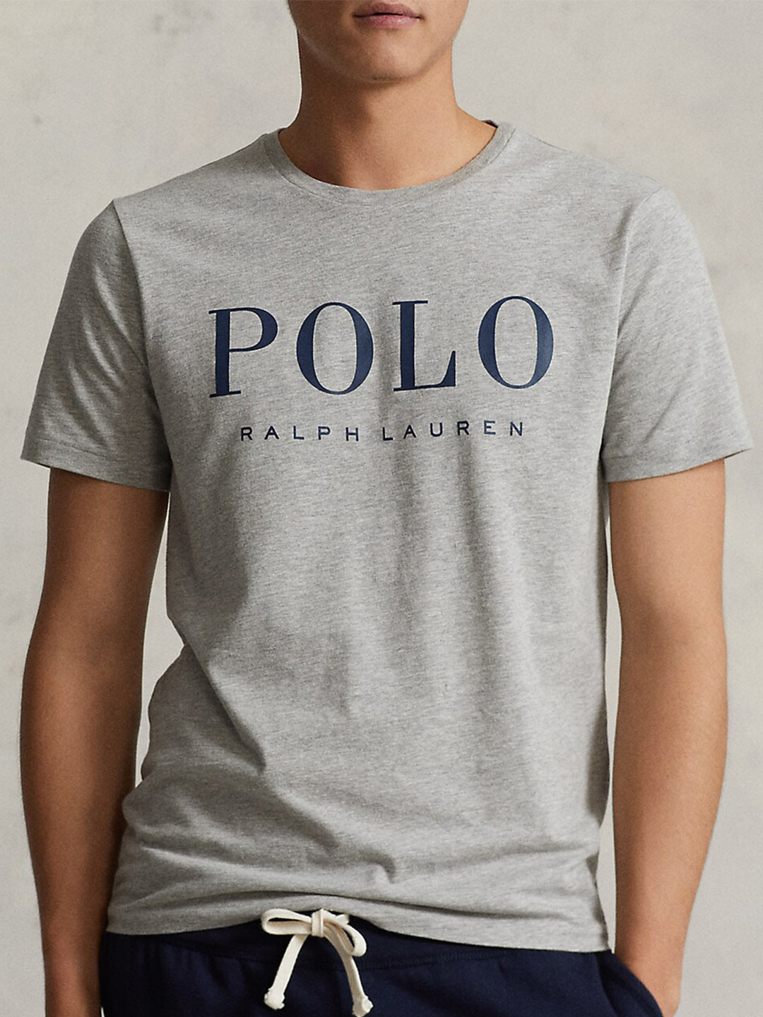 

Polo Ralph Lauren Brand Printed Cotton Slim Fit T-Shirt, Grey
