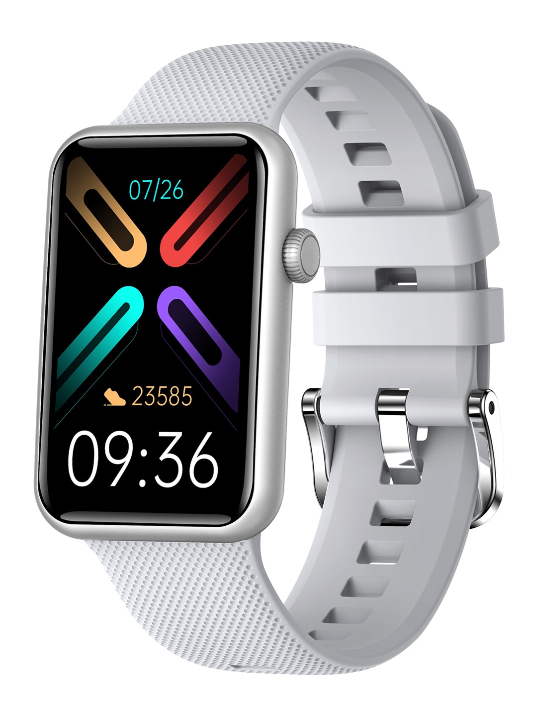 

GIZMORE SLATE 1.57AOD Display AI Sports Mode BT Calling Smartwatch, Grey