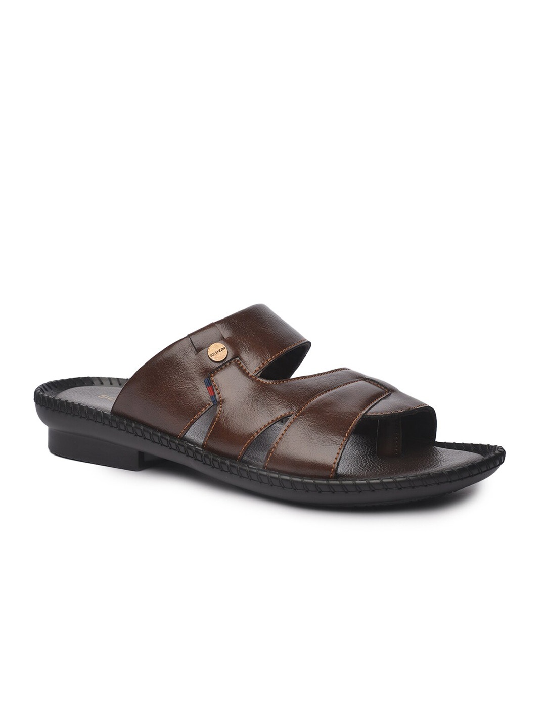 

Buckaroo Men Textured Comfort Sandals, Brown