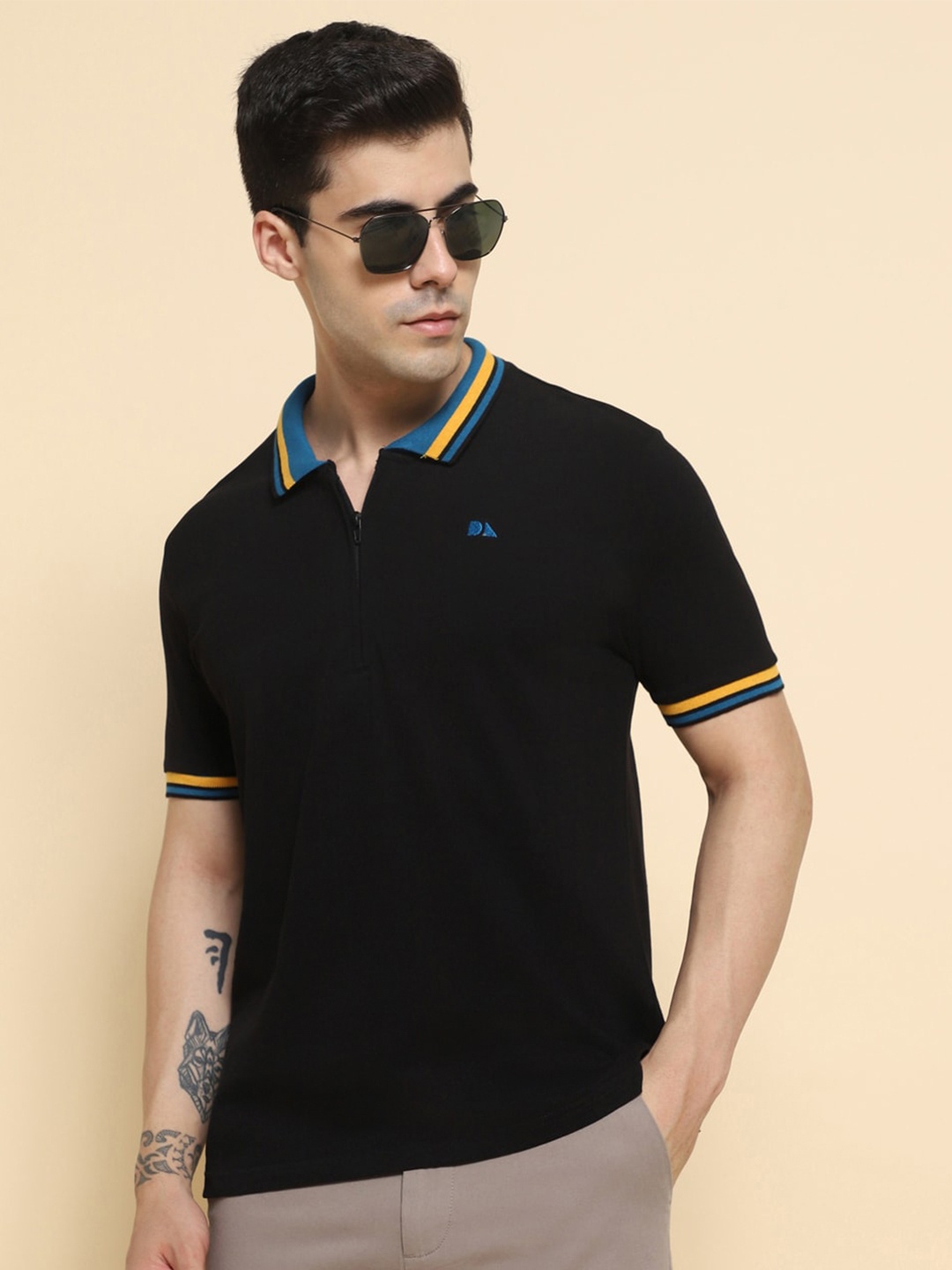 

Dennis Lingo Polo Collar Regular Fit T-shirt, Black