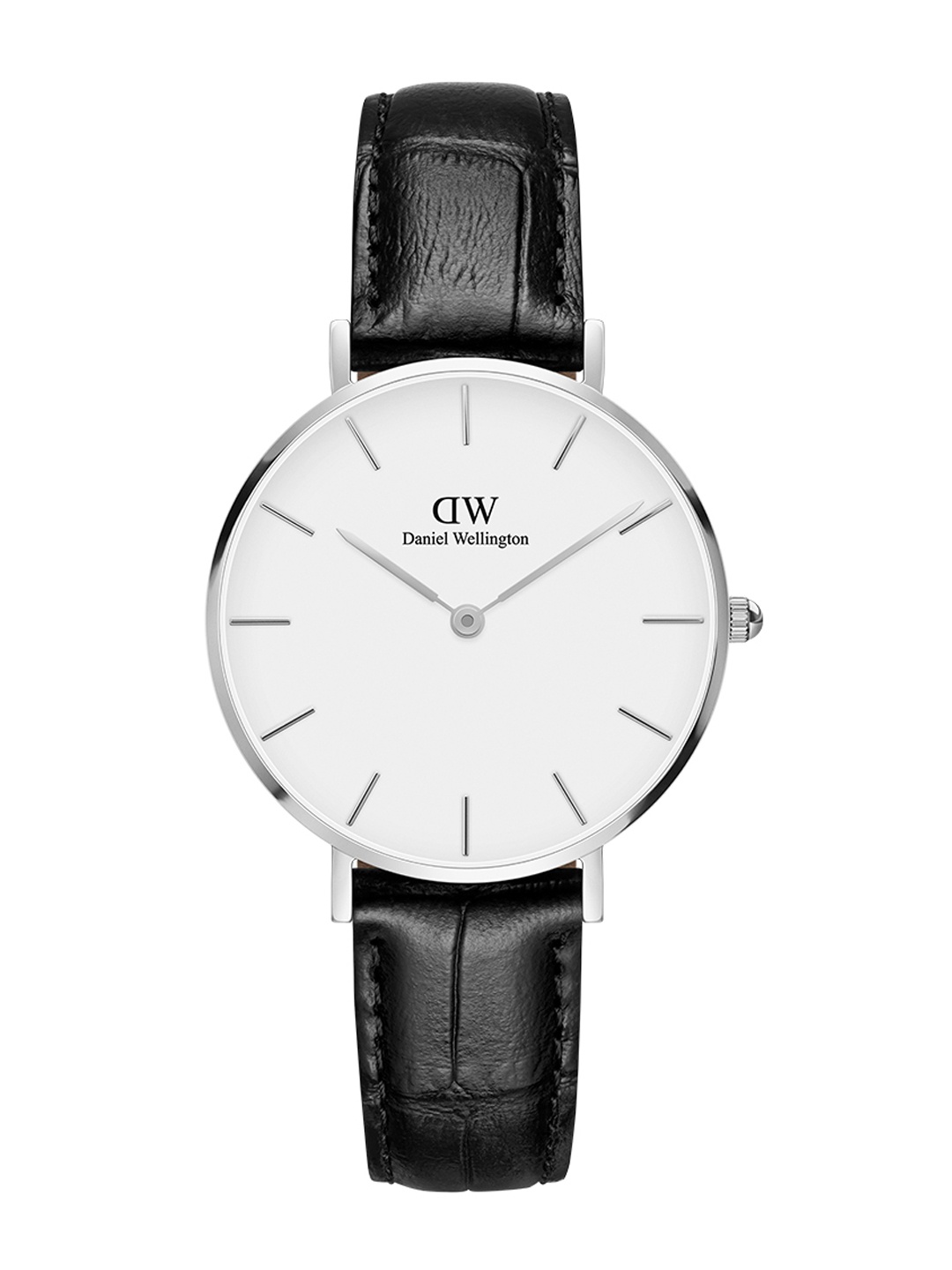 

Daniel Wellington Women Petite Reading Silver Watch, White