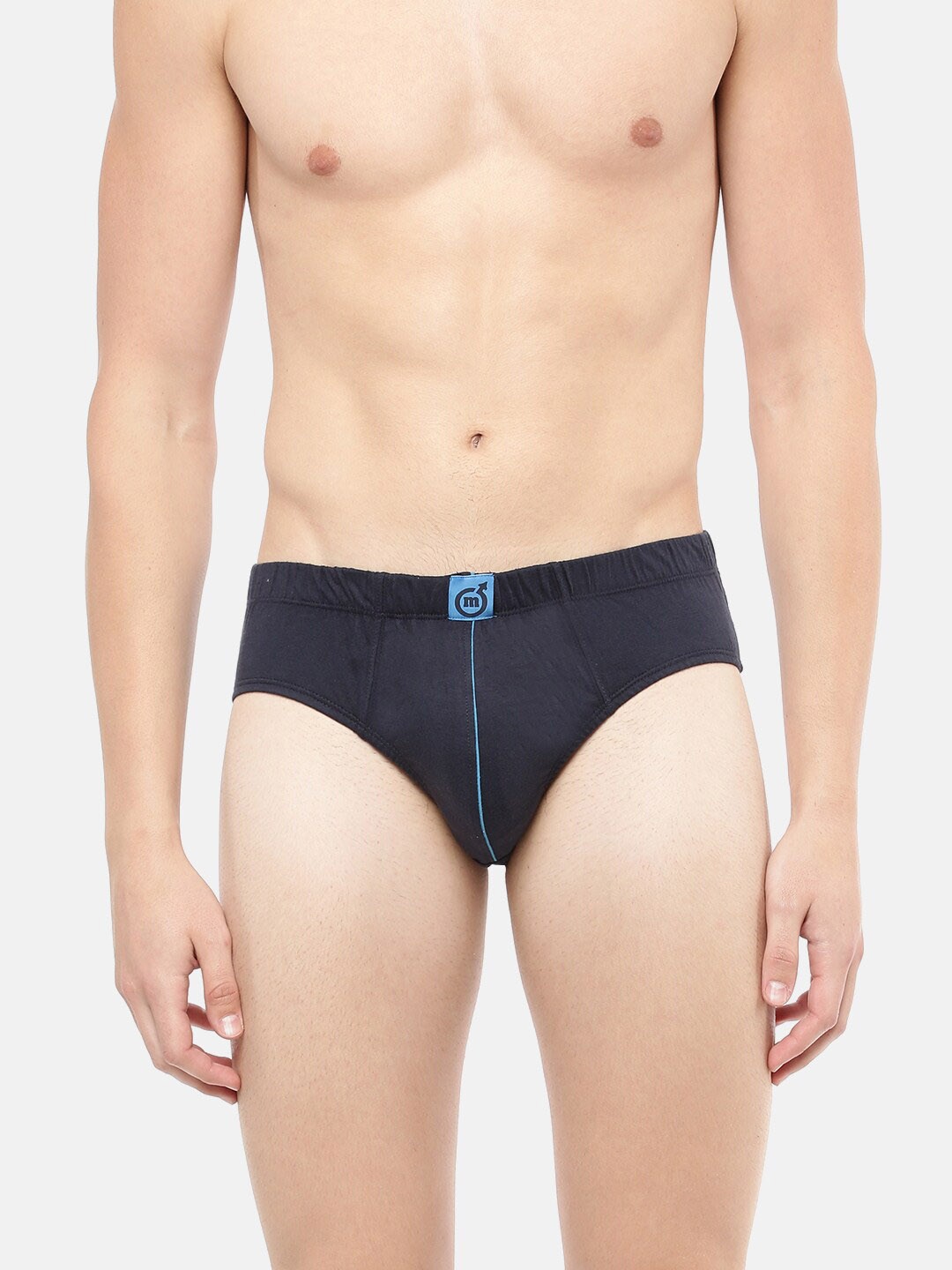 

Macroman M-Series Men Pure Cotton Anti Microbial Basic Briefs, Navy blue