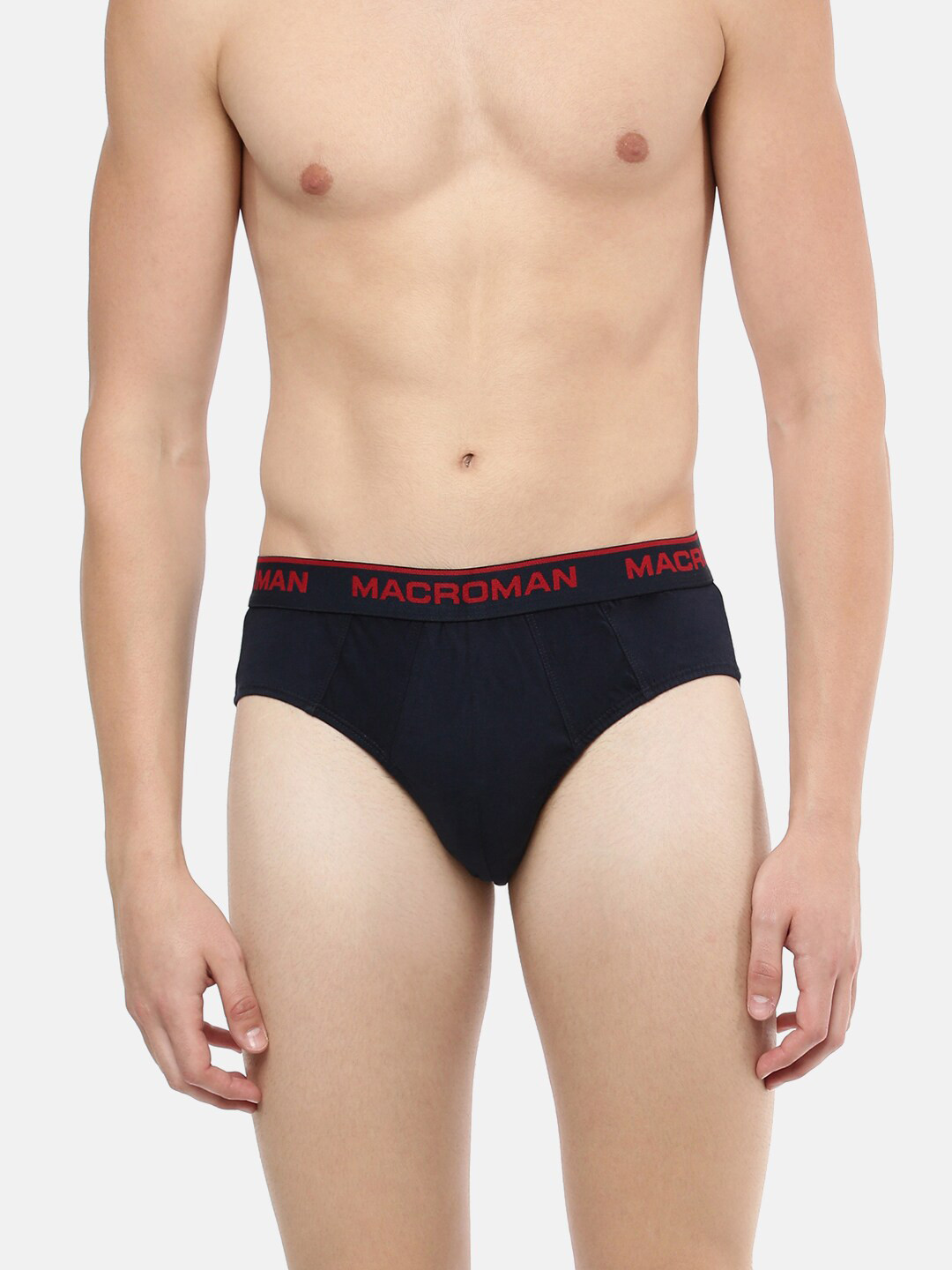 

Macroman M-Series Men Cotton Basic Briefs, Navy blue