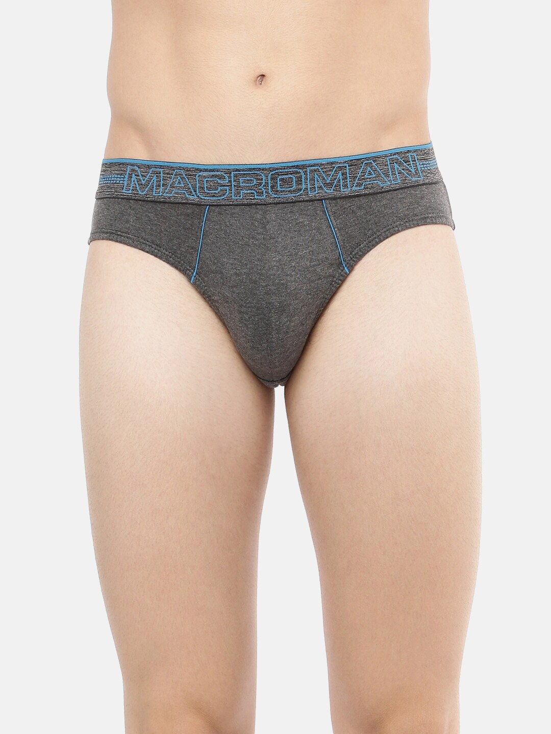 

Macroman M-Series Men Cotton Basic Briefs, Black